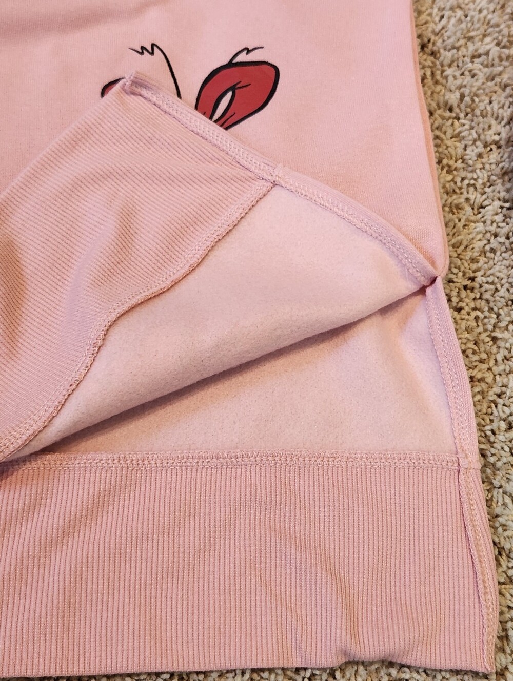Kohl's Dr Seuss How The Grinch Stole Christmas Sweatshirt Pink Women's Sz L NWT - Picture 12 of 16